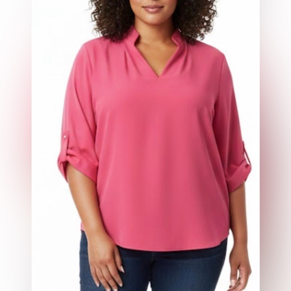 PLUS SIZE Calvin Klein Bold Pink Top